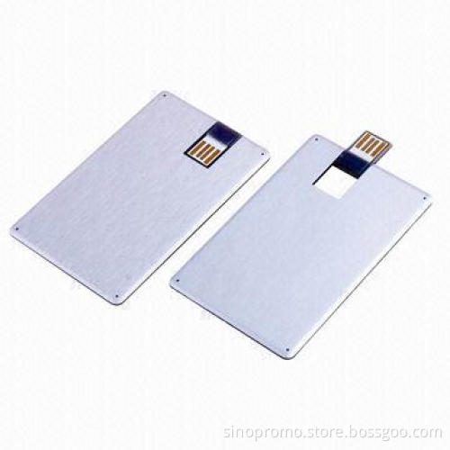 Metal Name Card-shaped USB3.0 Disk with USB3.0/2.0, Up to 32GB Available